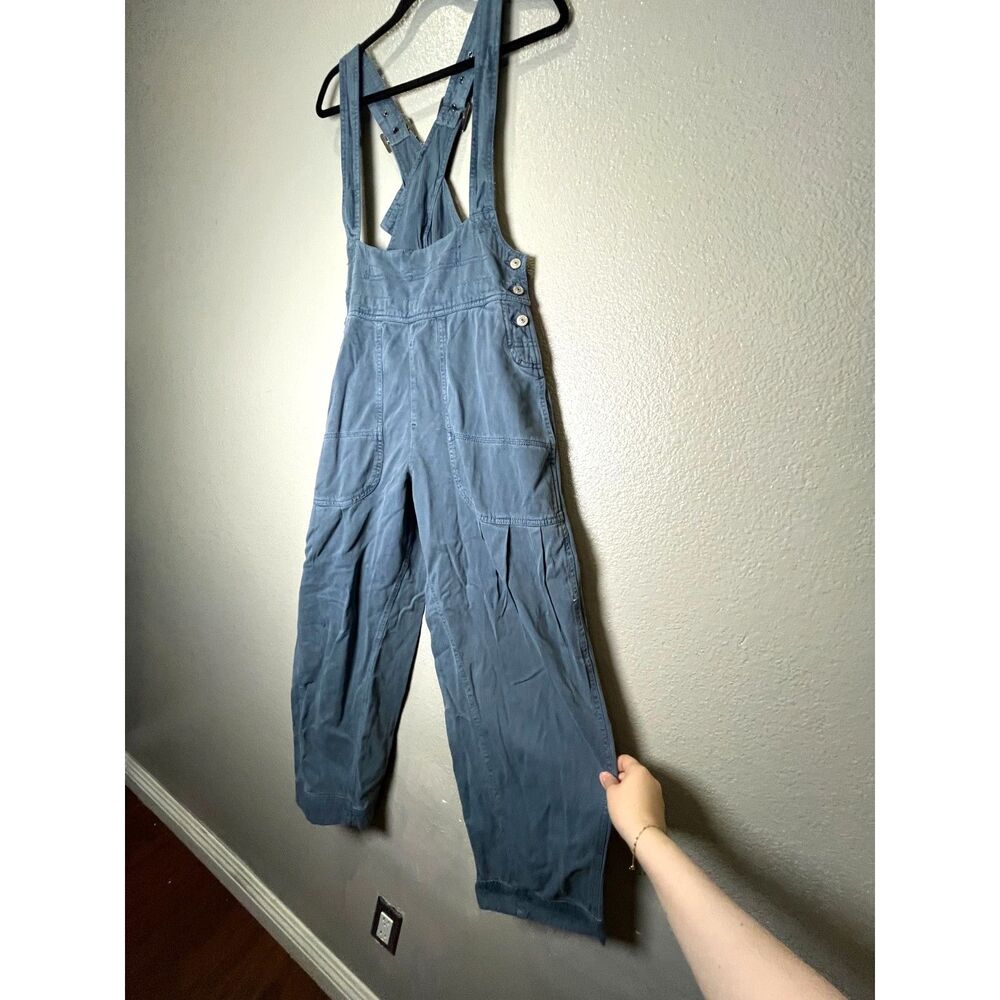 Free People We The Free Felix Tapered Overalls Blue Size XS NWOT $148 retail - Picture 8 of 10